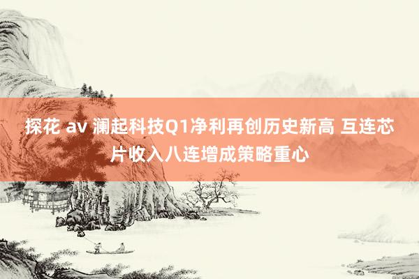 探花 av 澜起科技Q1净利再创历史新高 互连芯片收入八连增成策略重心